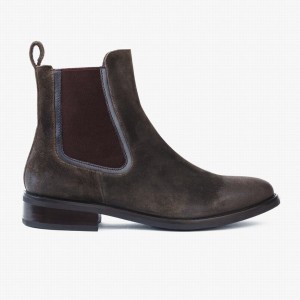 Stivaletti Chelsea Thursday Boots Duchess Donna Verde Oliva Scuro | KNR4930MH