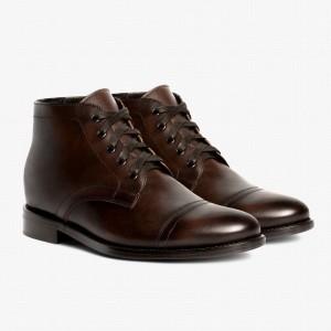 Stivali Stringati Thursday Boots Cadet Uomo Cioccolato | PQD641EX