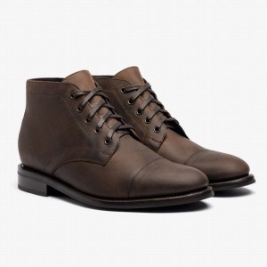 Stivali Stringati Thursday Boots Cadet Uomo Marroni | DEO5785IE