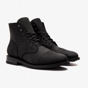 Stivali Stringati Thursday Boots Captain Uomo Nere | YES6860YN