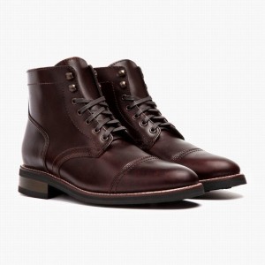 Stivali Stringati Thursday Boots Captain Uomo Marroni | CFX7140YL