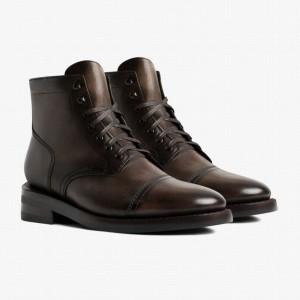 Stivali Stringati Thursday Boots Captain Uomo Caffè | VNM4828VX