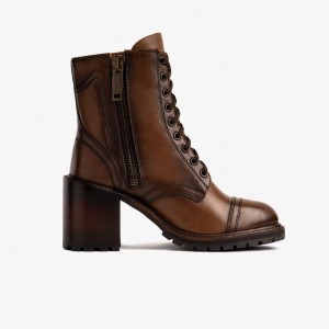 Stivali Stringati Thursday Boots Rebel Donna Walnut | RGB1976BR