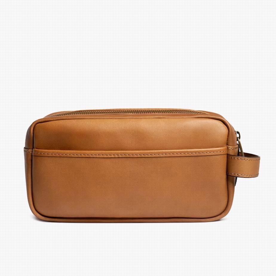 Borse Da Toilette Thursday Boots Dopp Kit Uomo Toffee | TUA6290BQ