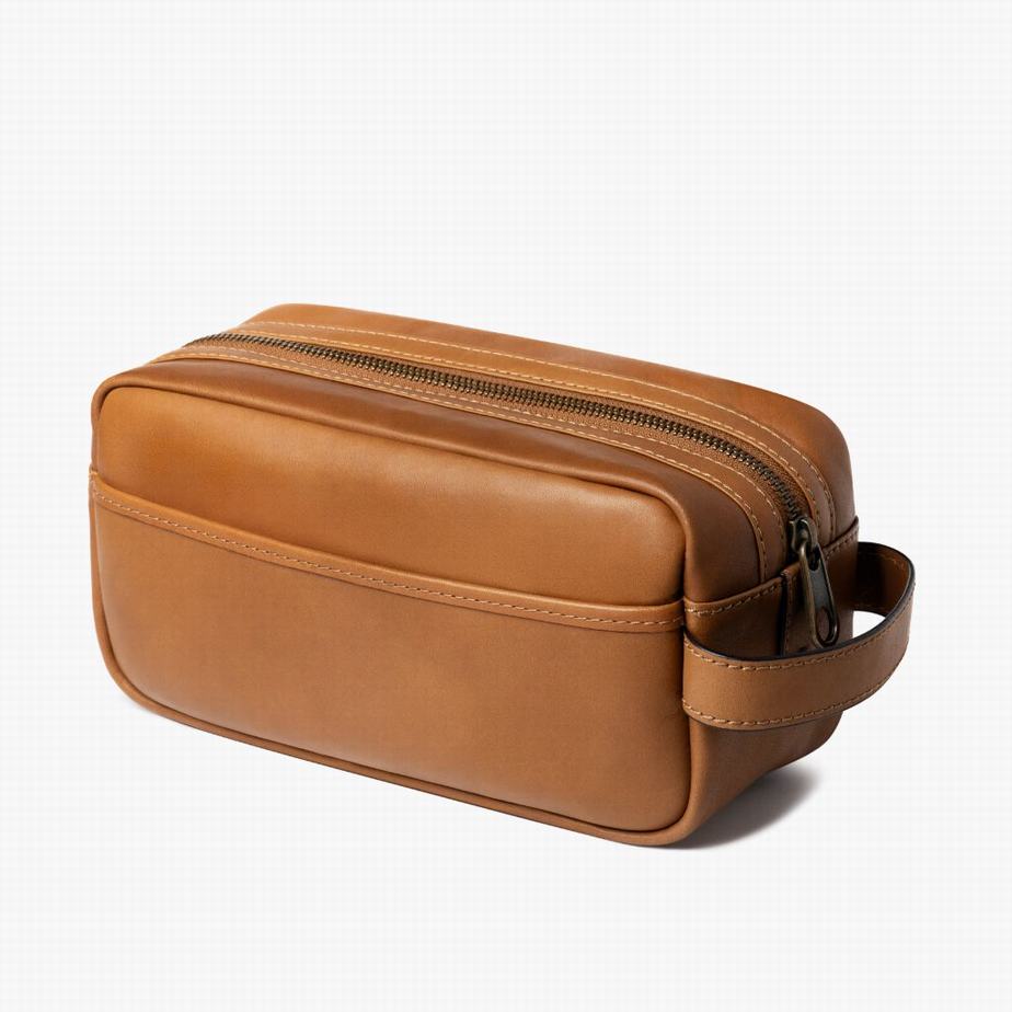 Borse Da Toilette Thursday Boots Dopp Kit Uomo Toffee | TUA6290BQ