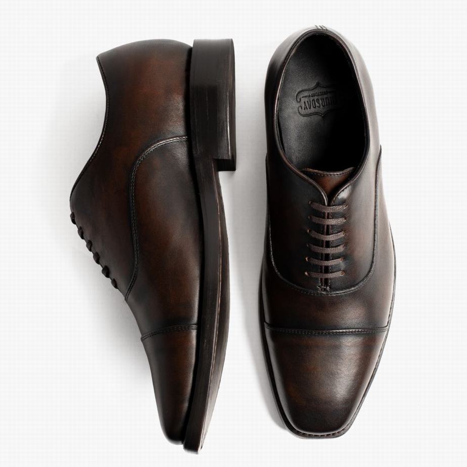 Scarpe da Sera Thursday Boots Executive Uomo Nere Caffè | MYR1070UF