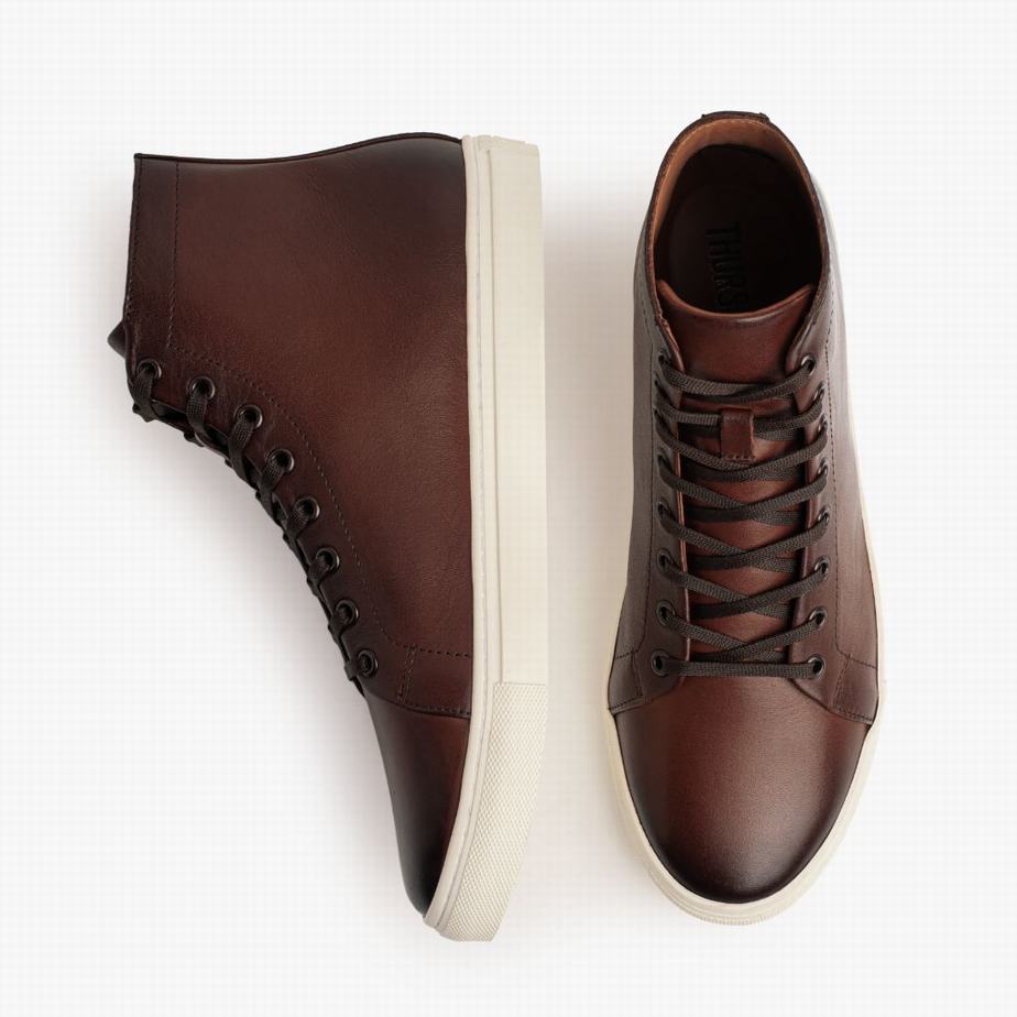 Sneakers Alte Thursday Boots Premier Uomo Caffè | PPH796OC