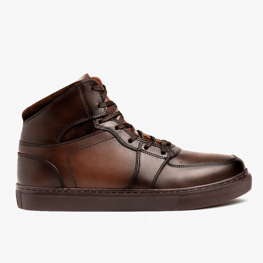 Sneakers Alte Thursday Boots Showtime Uomo Caffè | JBT5184AS