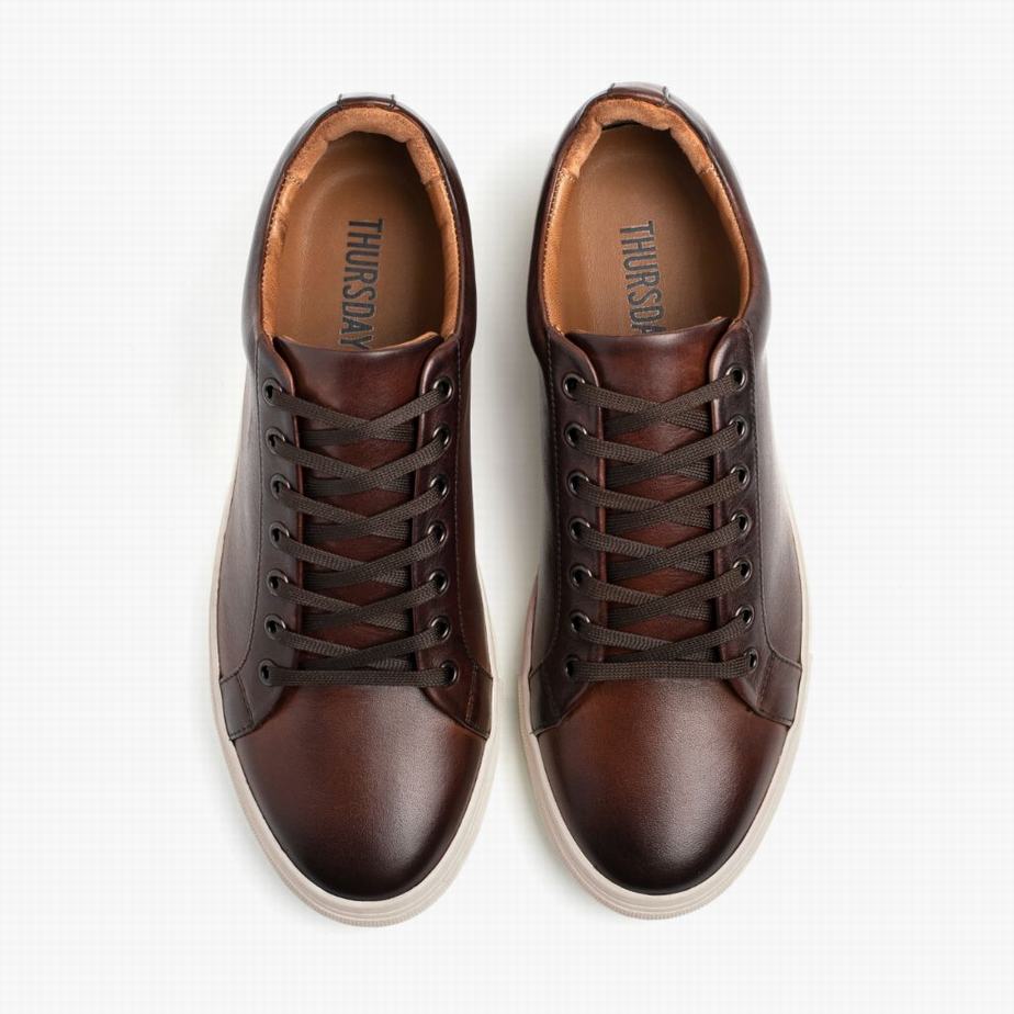 Sneakers Basse Thursday Boots Premier Uomo Caffè | YQE9695YA