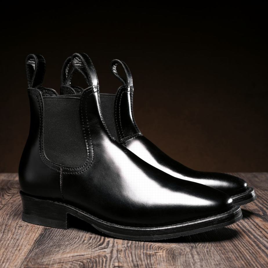 Stivaletti Chelsea Thursday Boots Journeyman Uomo Nere Marroni Scuro | WMO343XY