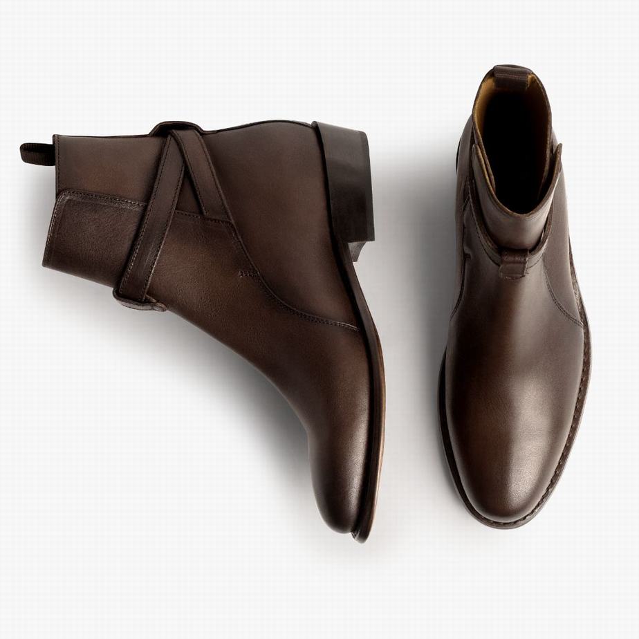 Stivaletti Chelsea Thursday Boots Rogue Uomo Caffè | BRF9844RI