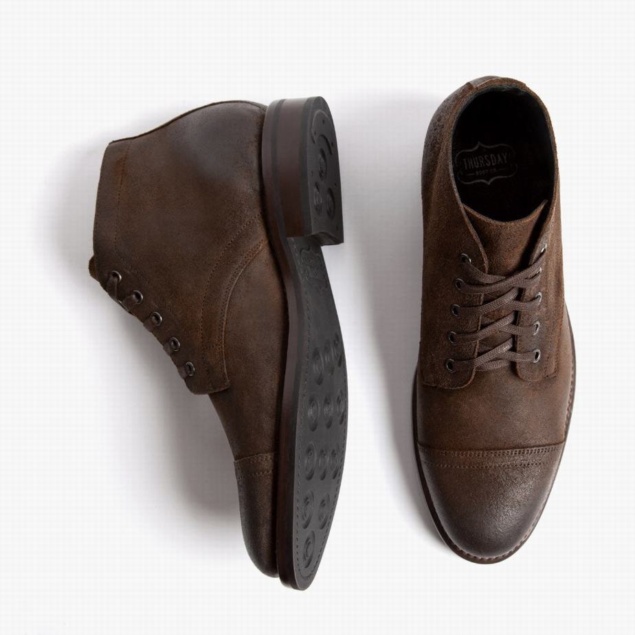 Stivali Chukka Thursday Boots Cadet Uomo Mocha | OAF9281HF