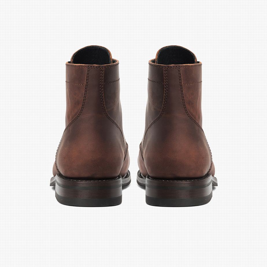 Stivali Stringati Thursday Boots Captain Uomo Cioccolato | QZQ8676WB