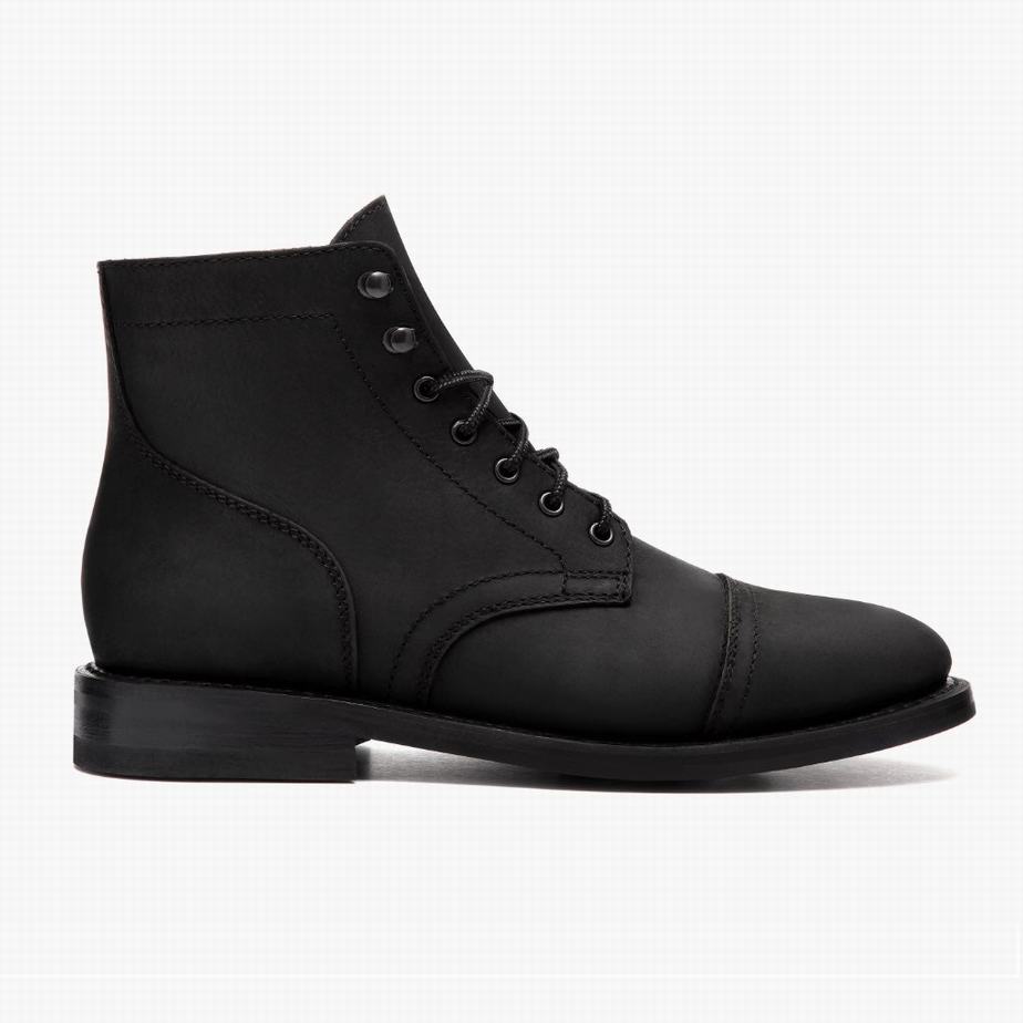 Stivali Stringati Thursday Boots Captain Uomo Nere | YES6860YN