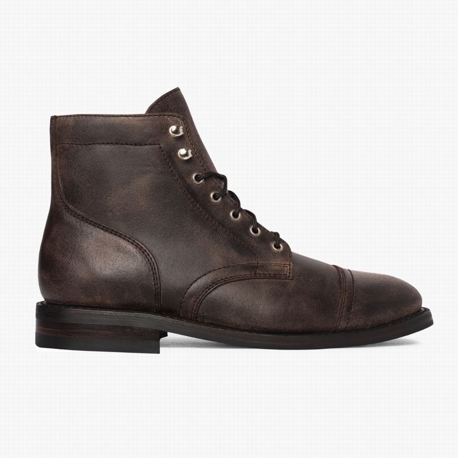 Stivali Stringati Thursday Boots Captain Uomo Caffè | MYH392LA