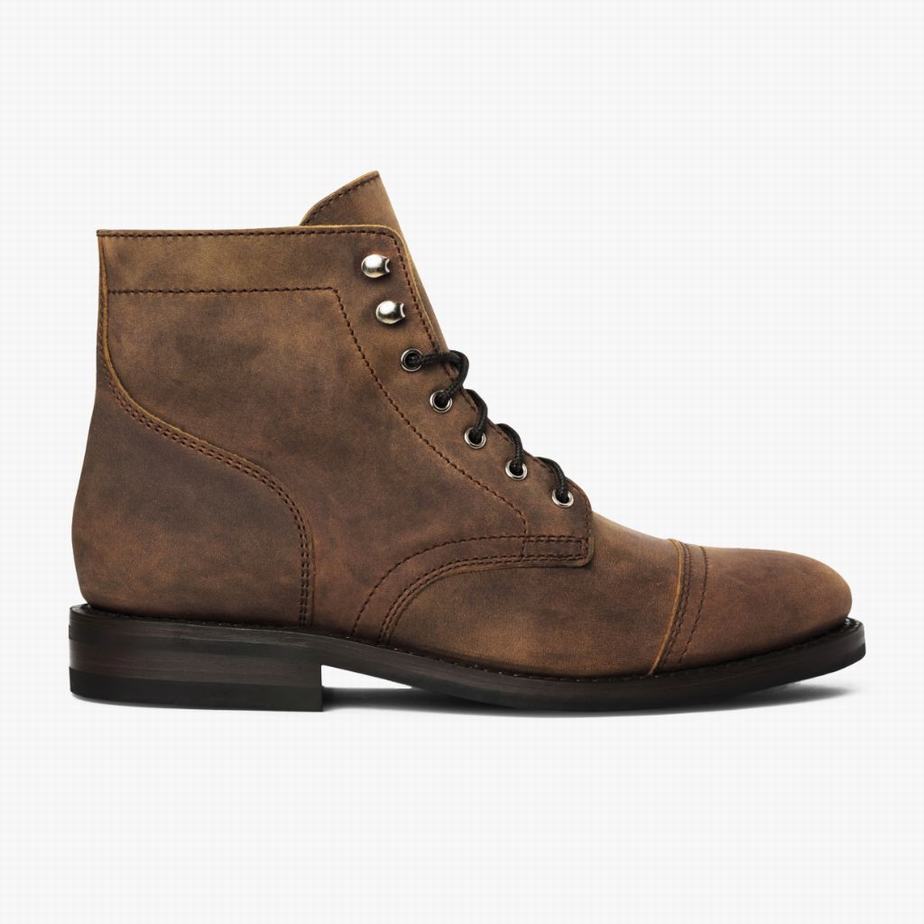 Stivali Stringati Thursday Boots Captain Uomo Marroni | RSG4233XB