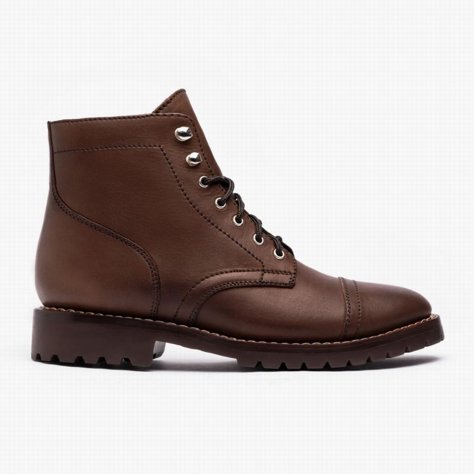 Stivali Stringati Thursday Boots Captain StormKing® Uomo Cioccolato | AJI2668NJ