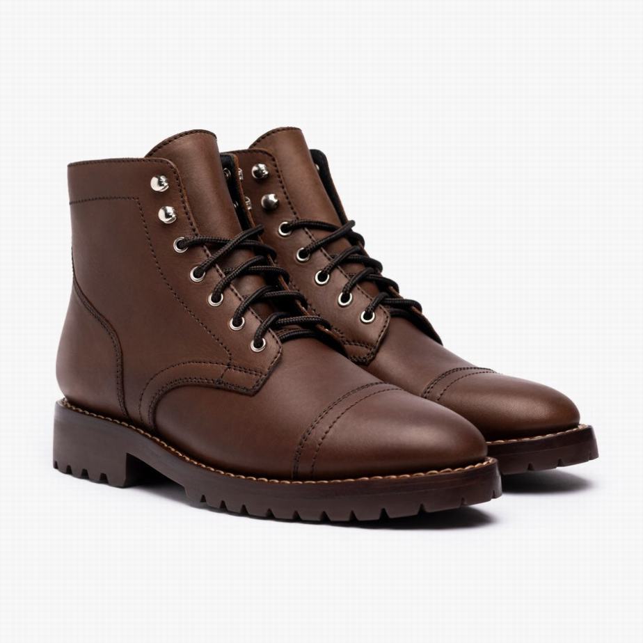 Stivali Stringati Thursday Boots Captain StormKing® Uomo Cioccolato | AJI2668NJ