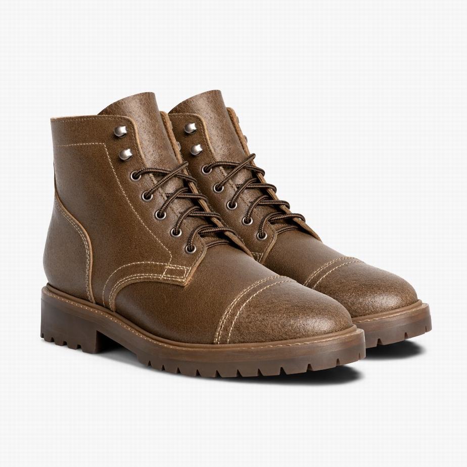 Stivali Stringati Thursday Boots Captain StormKing® Uomo Cioccolato | BZO9445SJ