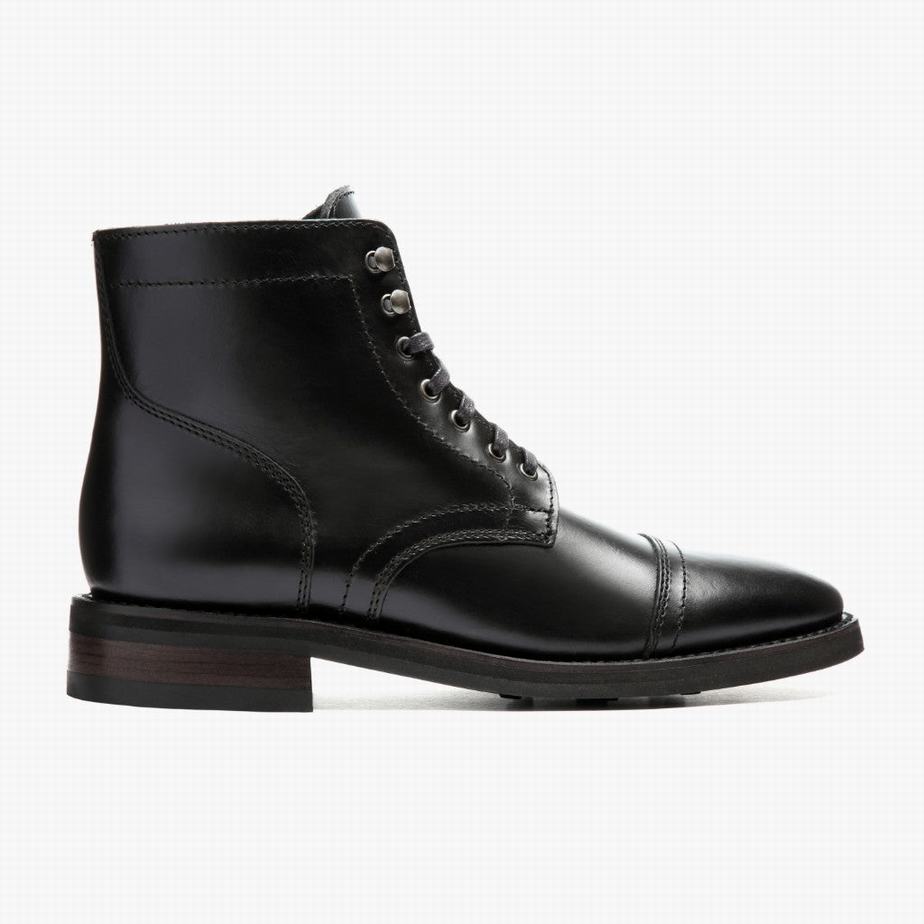 Stivali Stringati Thursday Boots Captain Uomo Nere | OIY9358FU