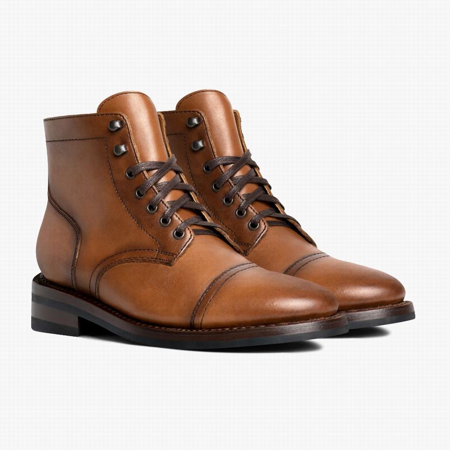 Stivali Stringati Thursday Boots Captain Uomo Toffee | JBH2567HQ