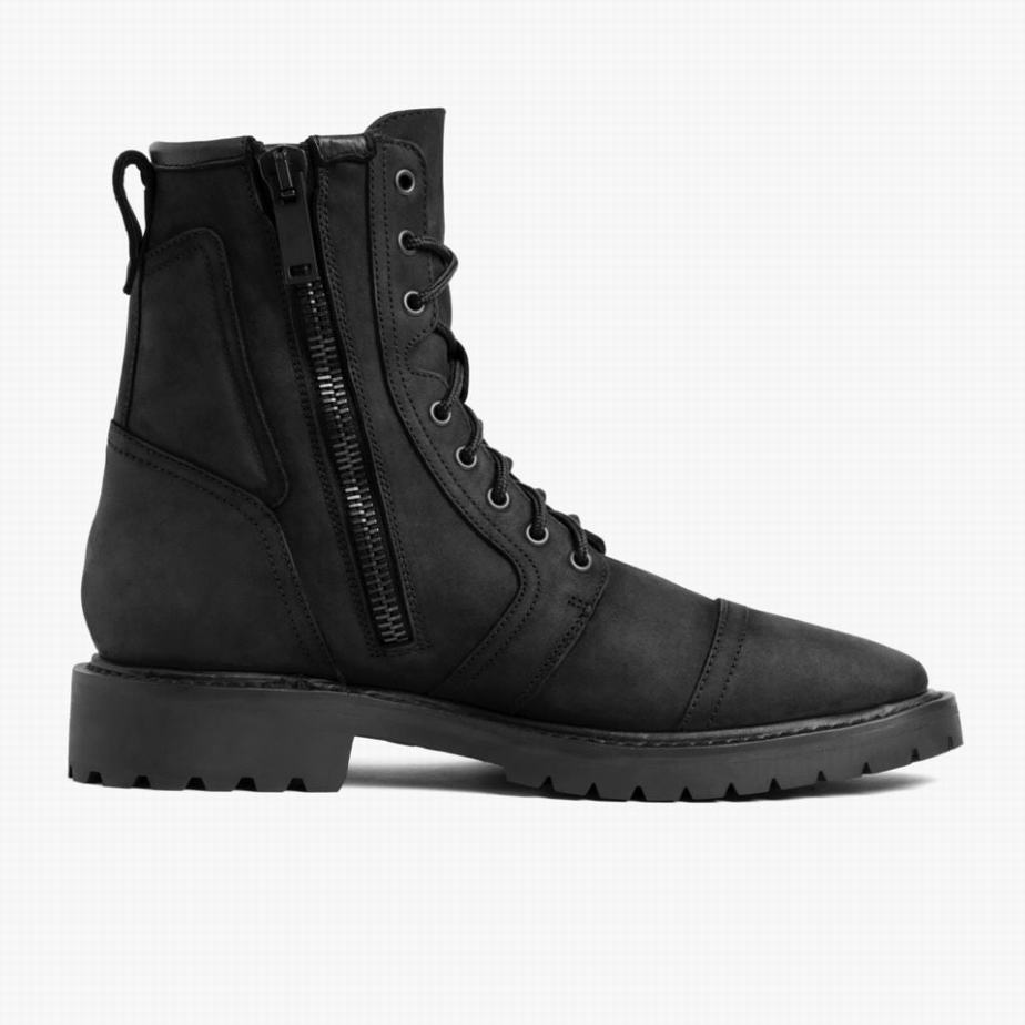 Stivali Stringati Thursday Boots Casa Moto Uomo Nere | UZW2121II