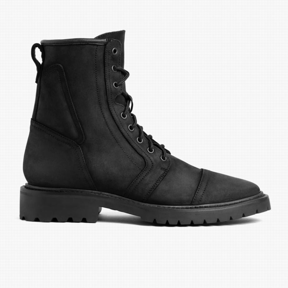 Stivali Stringati Thursday Boots Casa Moto Uomo Nere | UZW2121II