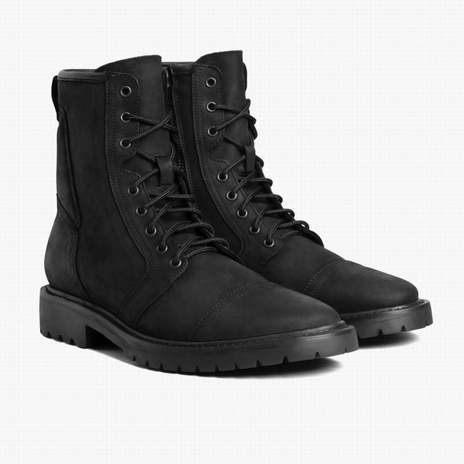 Stivali Stringati Thursday Boots Casa Moto Uomo Nere | UZW2121II