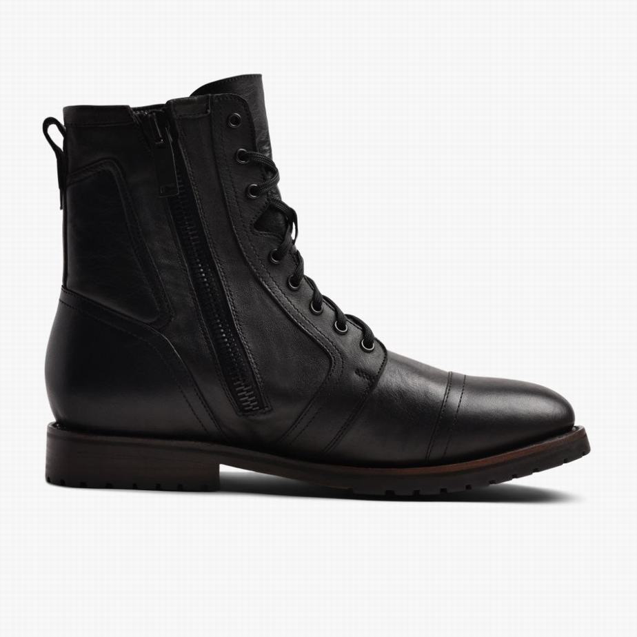 Stivali Stringati Thursday Boots Casa Moto Uomo Nere | GJJ8342ED