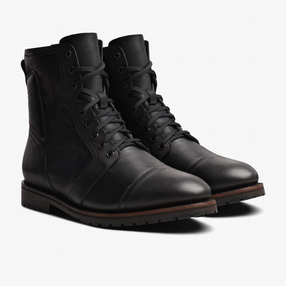 Stivali Stringati Thursday Boots Casa Moto Uomo Nere | GJJ8342ED