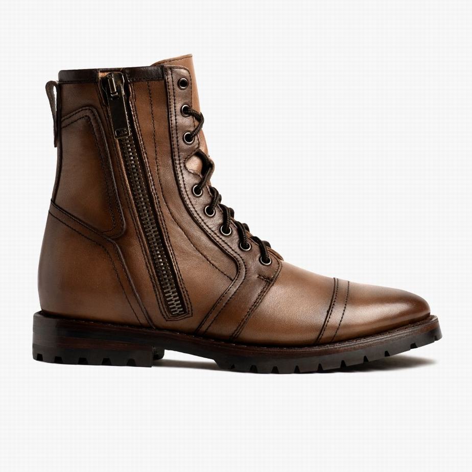 Stivali Stringati Thursday Boots Casa Moto Uomo Marroni | TZW1544LB