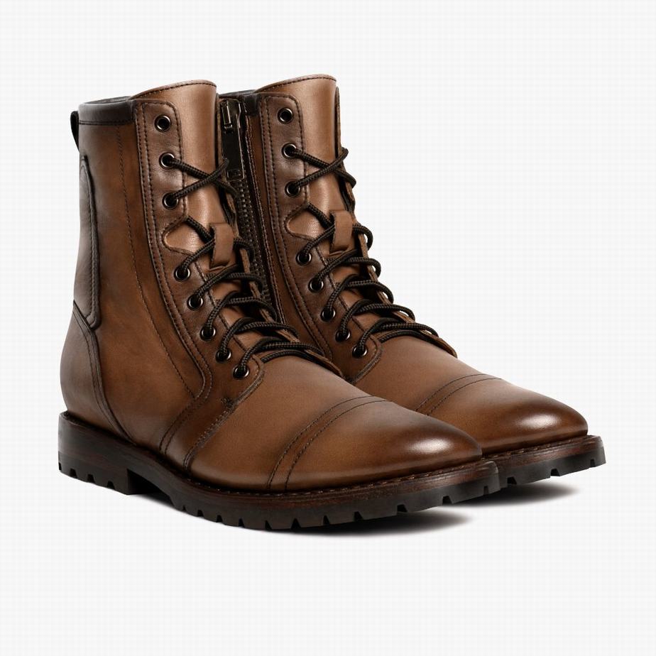 Stivali Stringati Thursday Boots Casa Moto Uomo Marroni | TZW1544LB