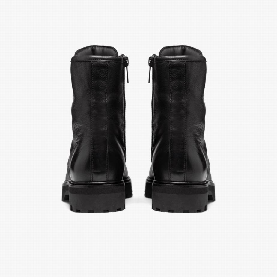 Stivali Stringati Thursday Boots Combat Donna Nere | UXI7514KG