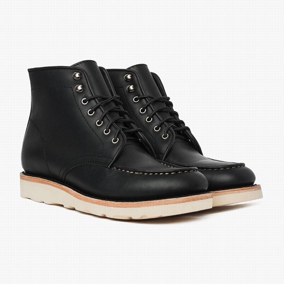 Stivali Stringati Thursday Boots Diplomat Uomo Nere | SHN533GQ