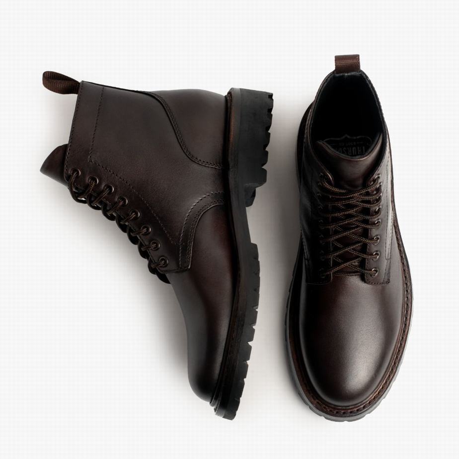 Stivali Stringati Thursday Boots Hero Uomo Caffè | LFT1868LQ