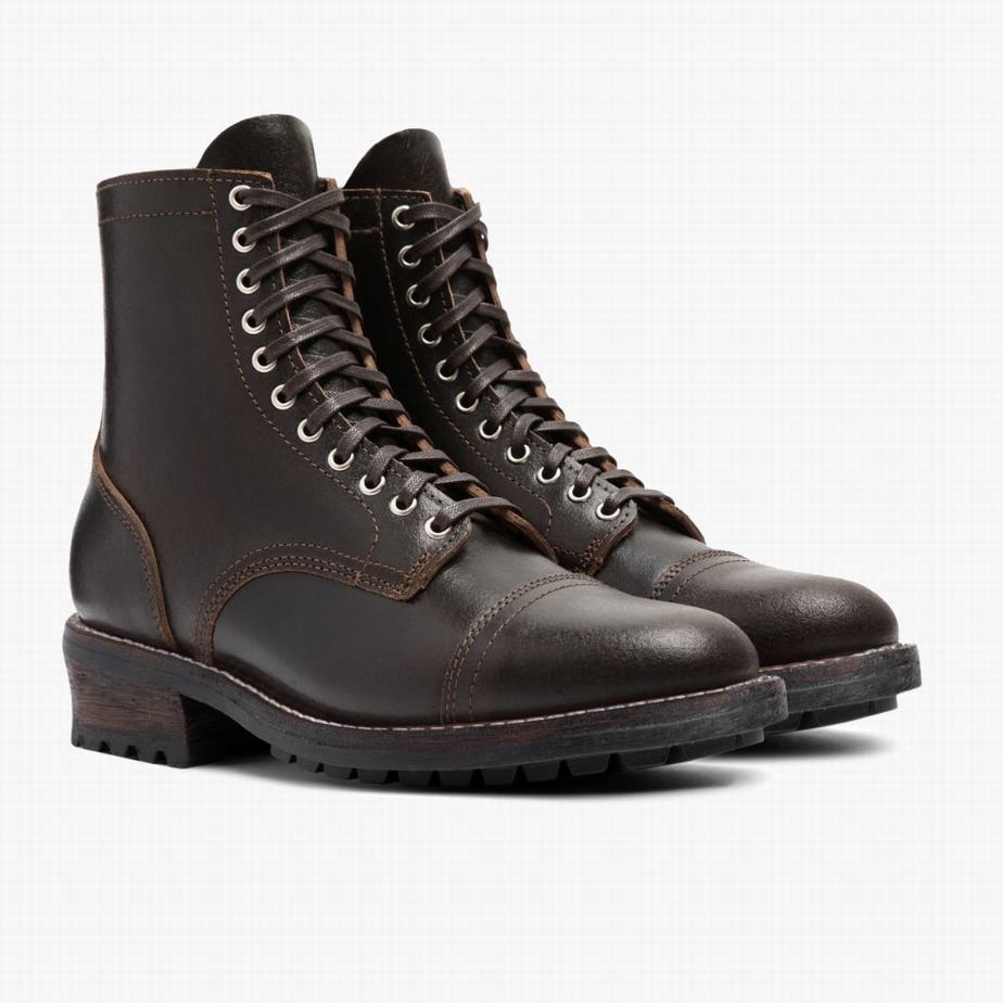 Stivali Stringati Thursday Boots Logger Uomo Caffè | YNO6774YM