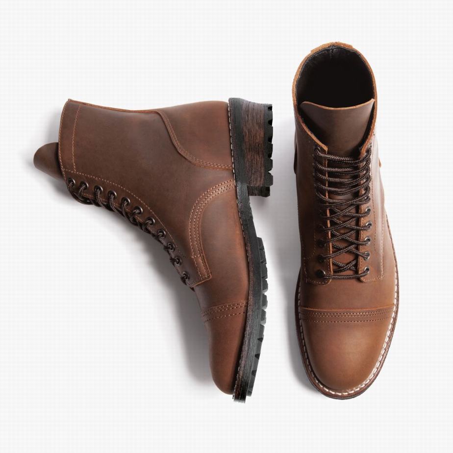 Stivali Stringati Thursday Boots Logger Uomo Cioccolato | NZD9827WO