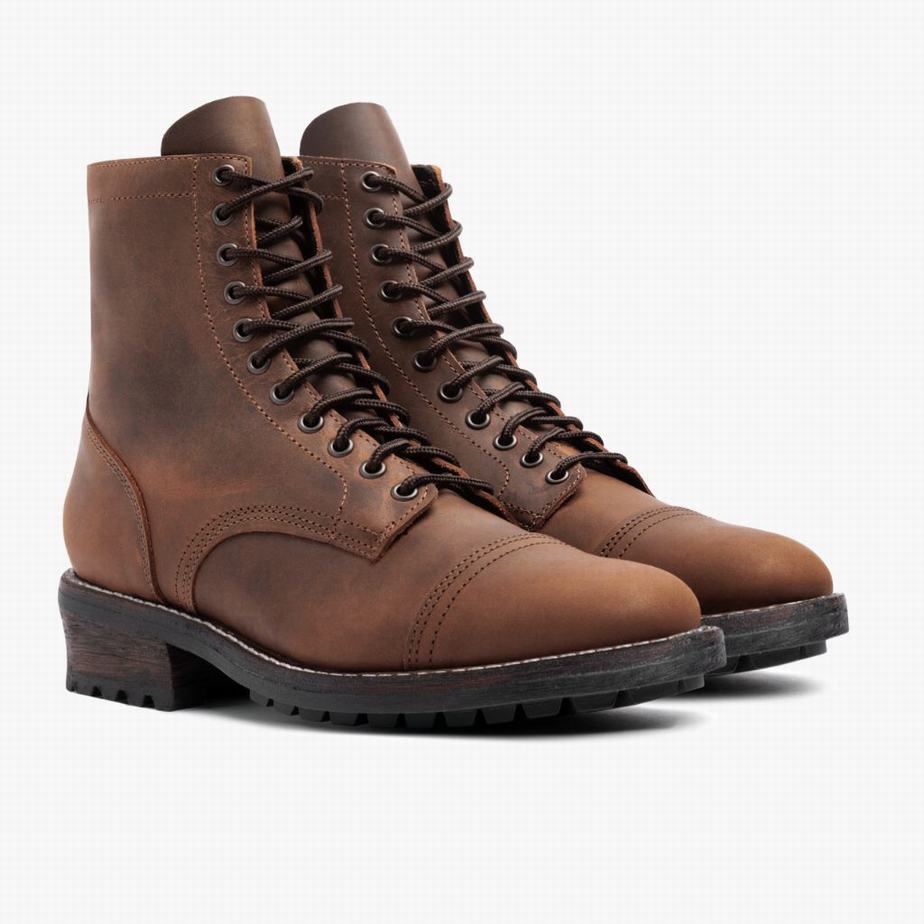 Stivali Stringati Thursday Boots Logger Uomo Cioccolato | NZD9827WO