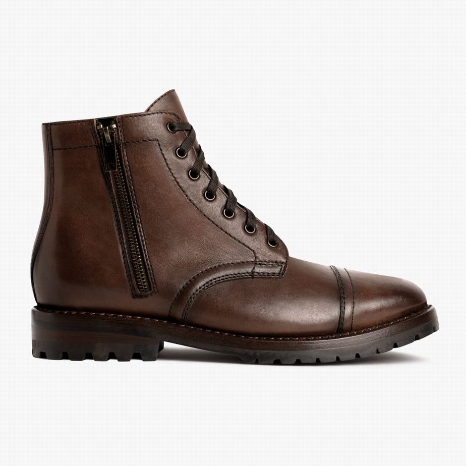 Stivali Stringati Thursday Boots Major Uomo Cioccolato | OGI2391MR