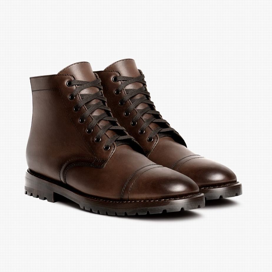 Stivali Stringati Thursday Boots Major Uomo Cioccolato | OGI2391MR