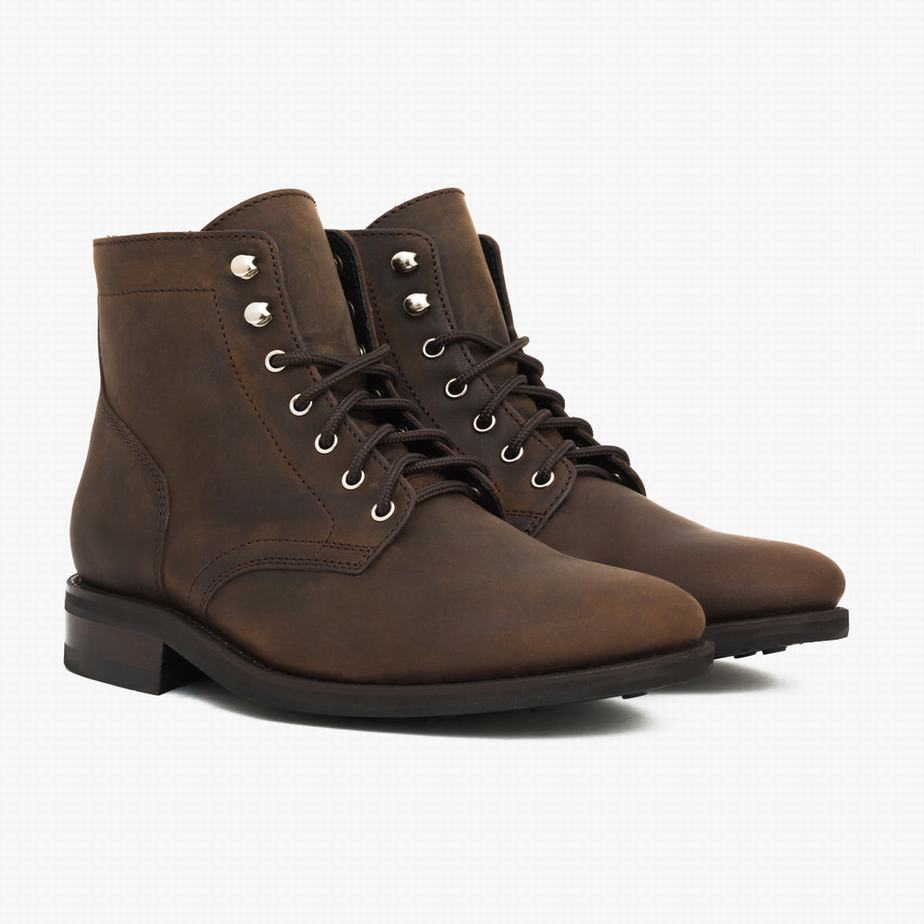 Stivali Stringati Thursday Boots President Uomo Marroni | AKH8621VO