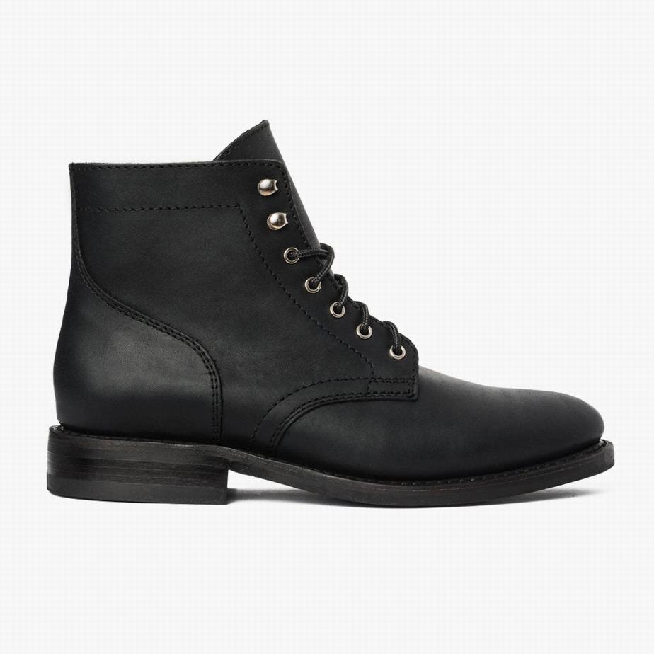 Stivali Stringati Thursday Boots President Uomo Nere | IGE6572SI