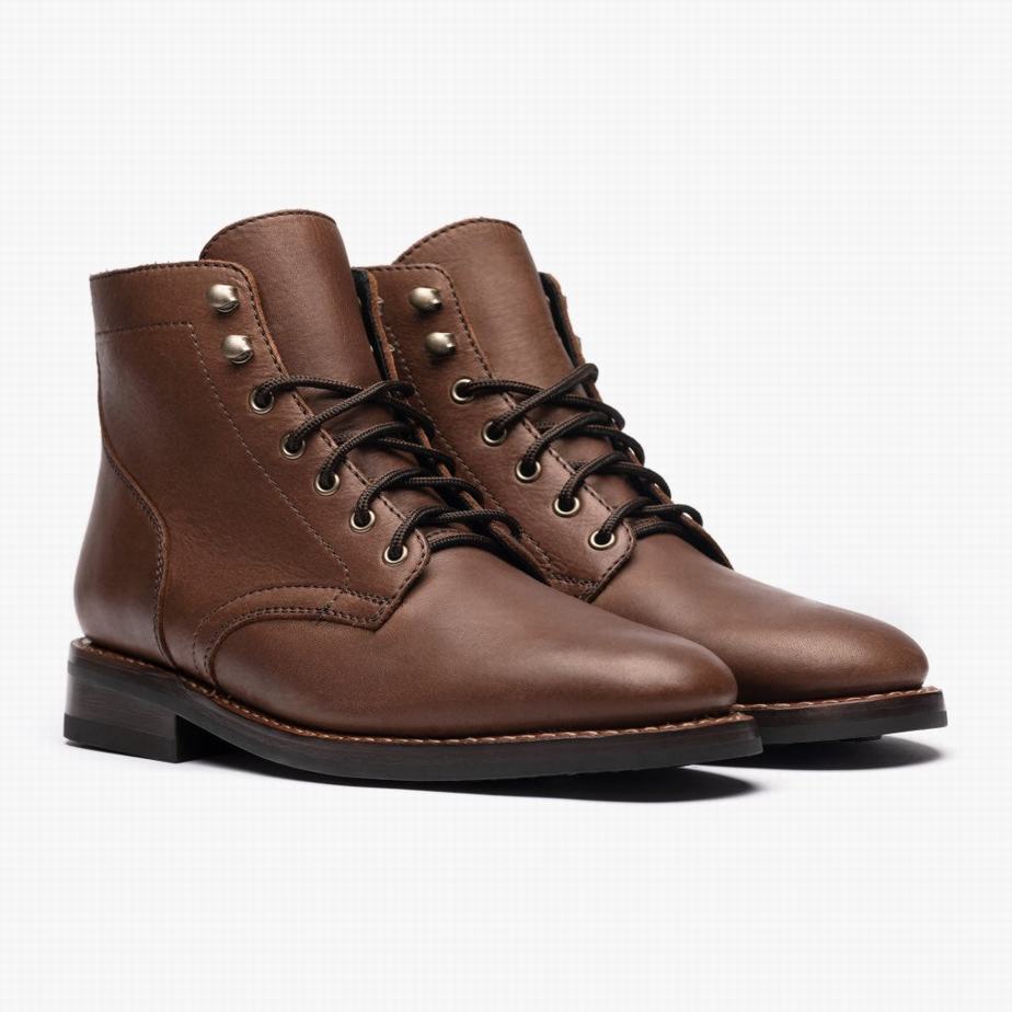 Stivali Stringati Thursday Boots President Uomo Cioccolato | NTW5164QR