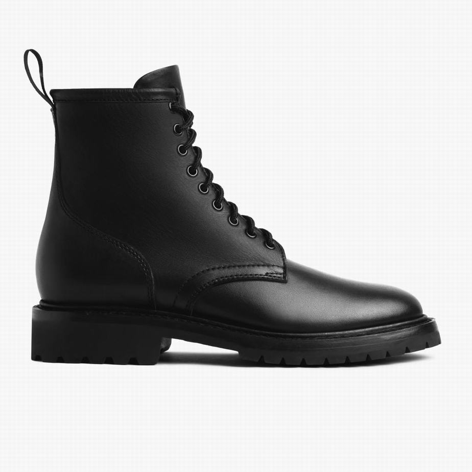 Stivali Stringati Thursday Boots Stomper Uomo Nere | ZRU272QP