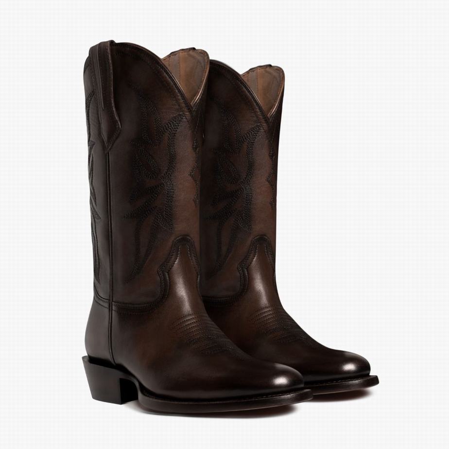 Stivali Western Thursday Boots Maverick Uomo Caffè | PRG9775NT