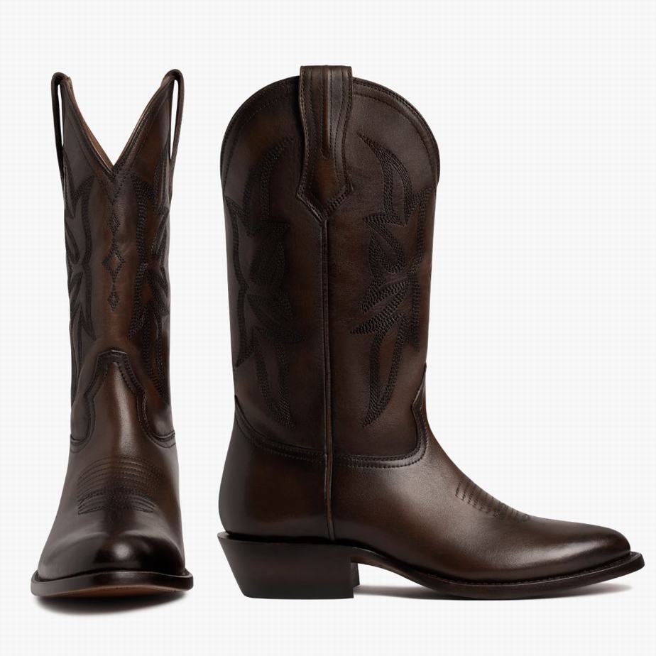 Stivali Western Thursday Boots Maverick Uomo Caffè | PRG9775NT