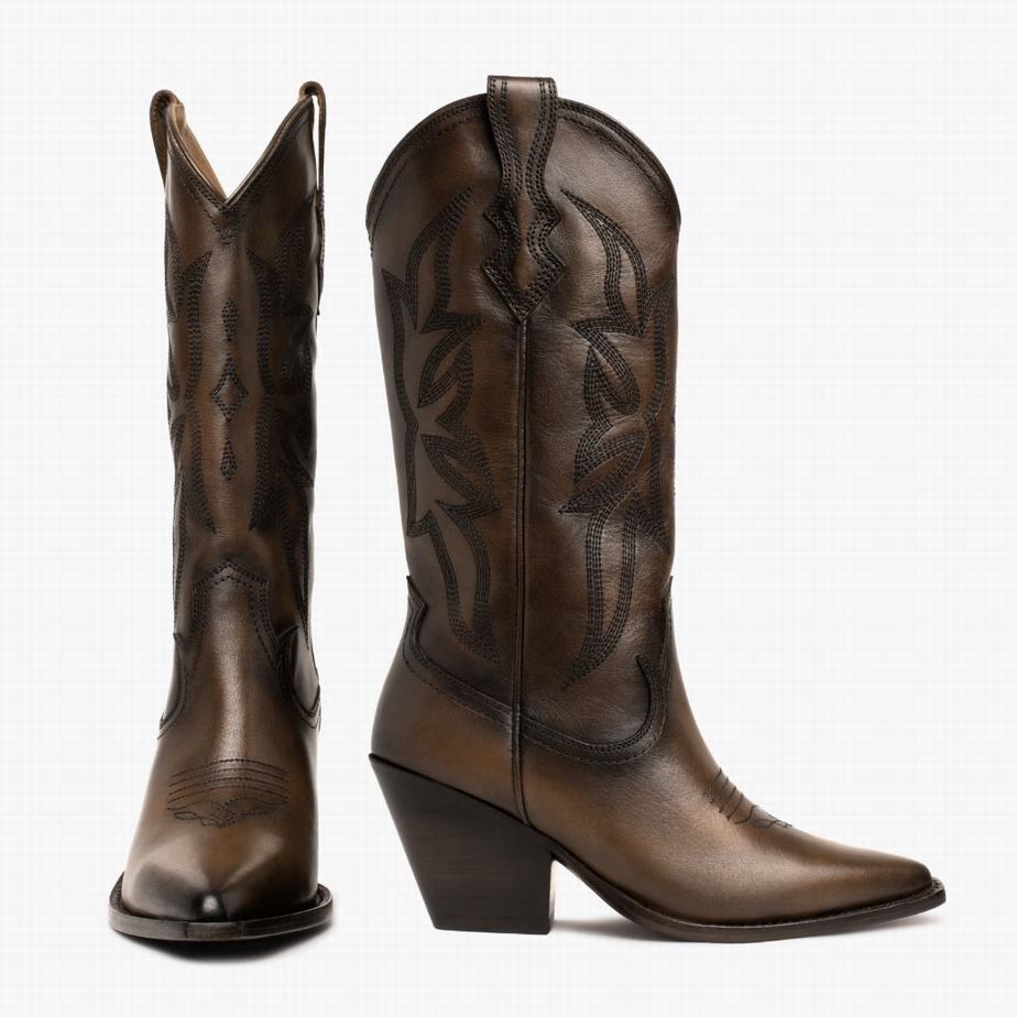 Stivali Western Thursday Boots Rodeo Donna Cioccolato | WGT6851DF