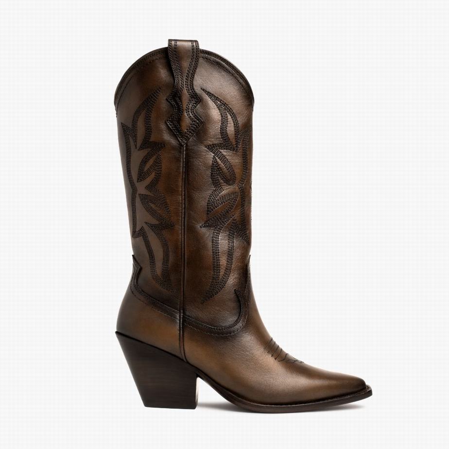 Stivali Western Thursday Boots Rodeo Donna Cioccolato | WGT6851DF