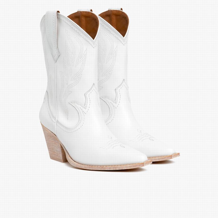 Stivali Western Thursday Boots Sierra Donna Bianche | FEO7823BY